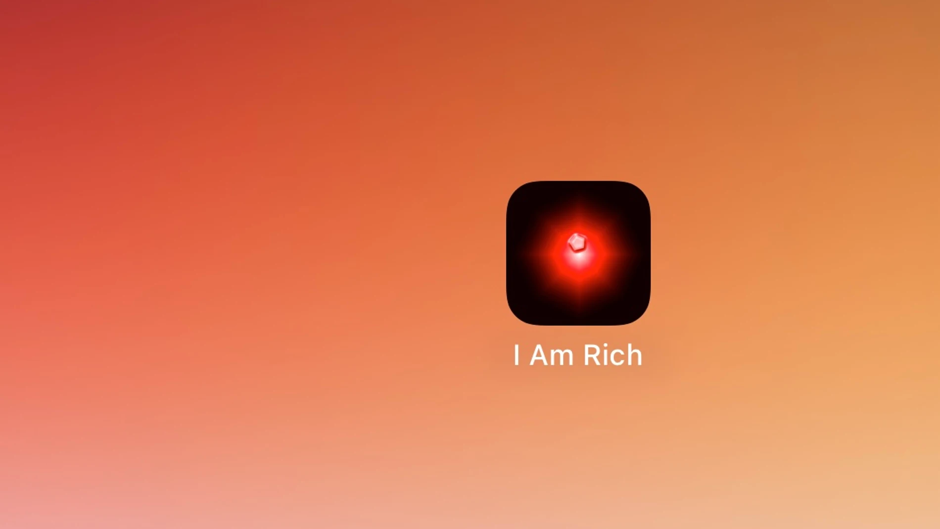 Recreación de I Am Rich
