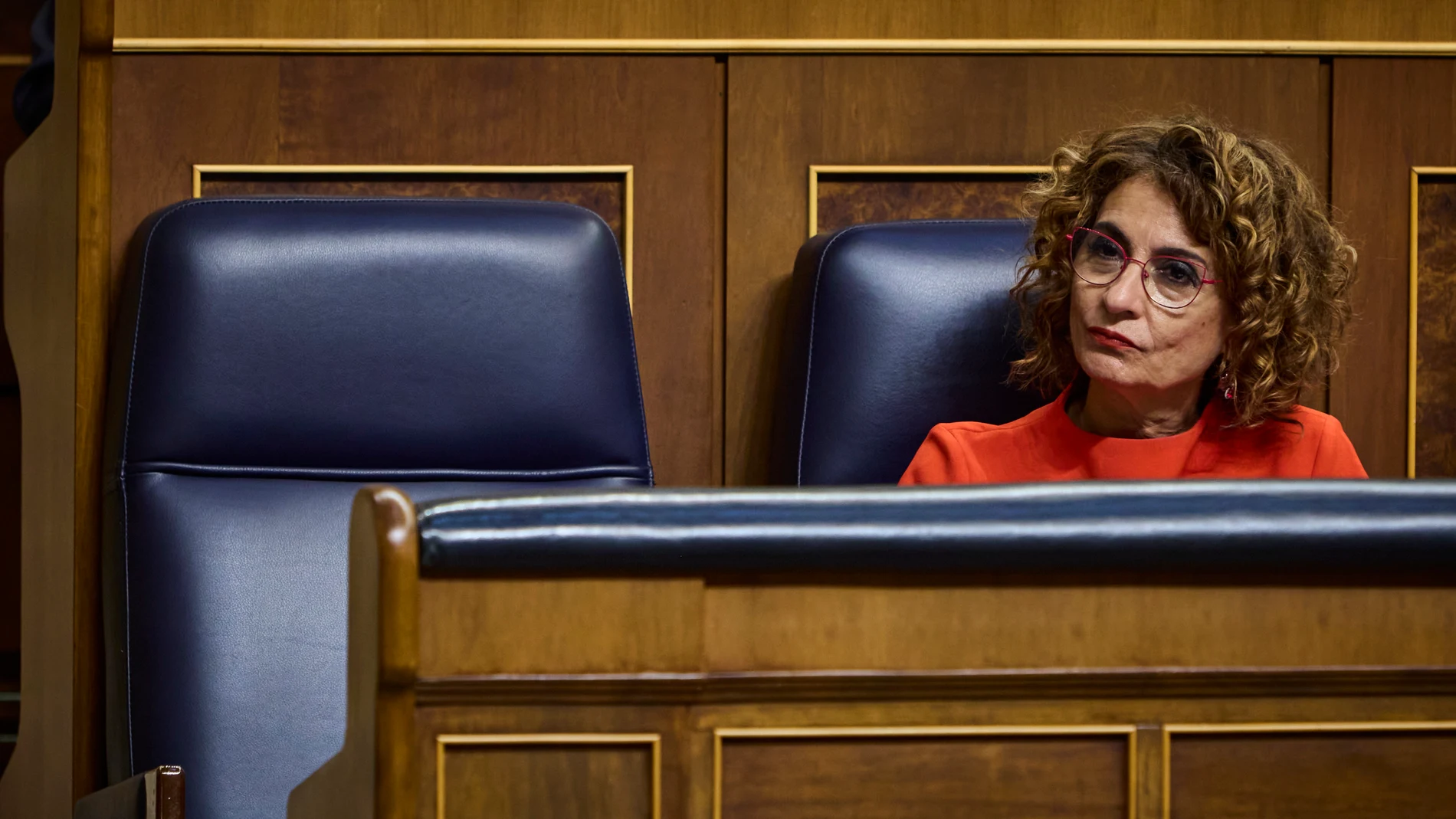 María Jesús Montero en un pleno, en el Congreso de los Diputados.