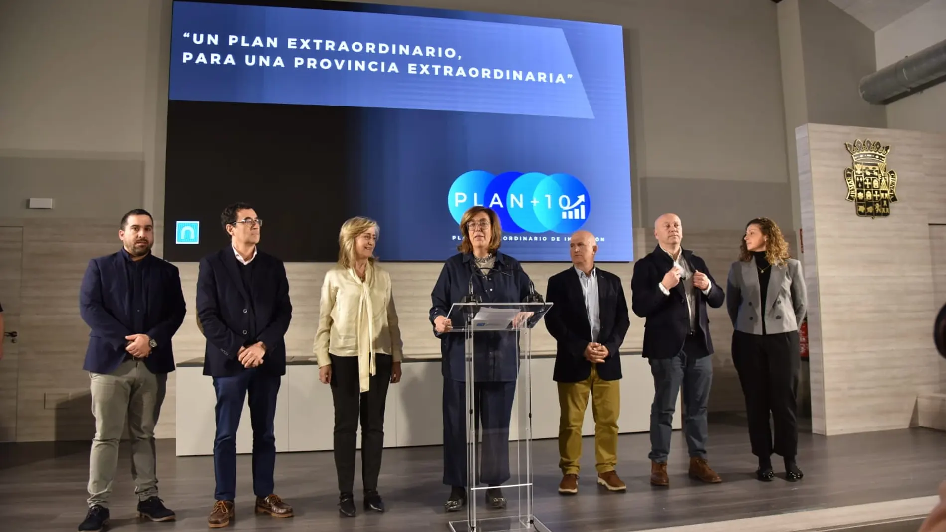 Ángeles Armisén durante la presentación del Plan