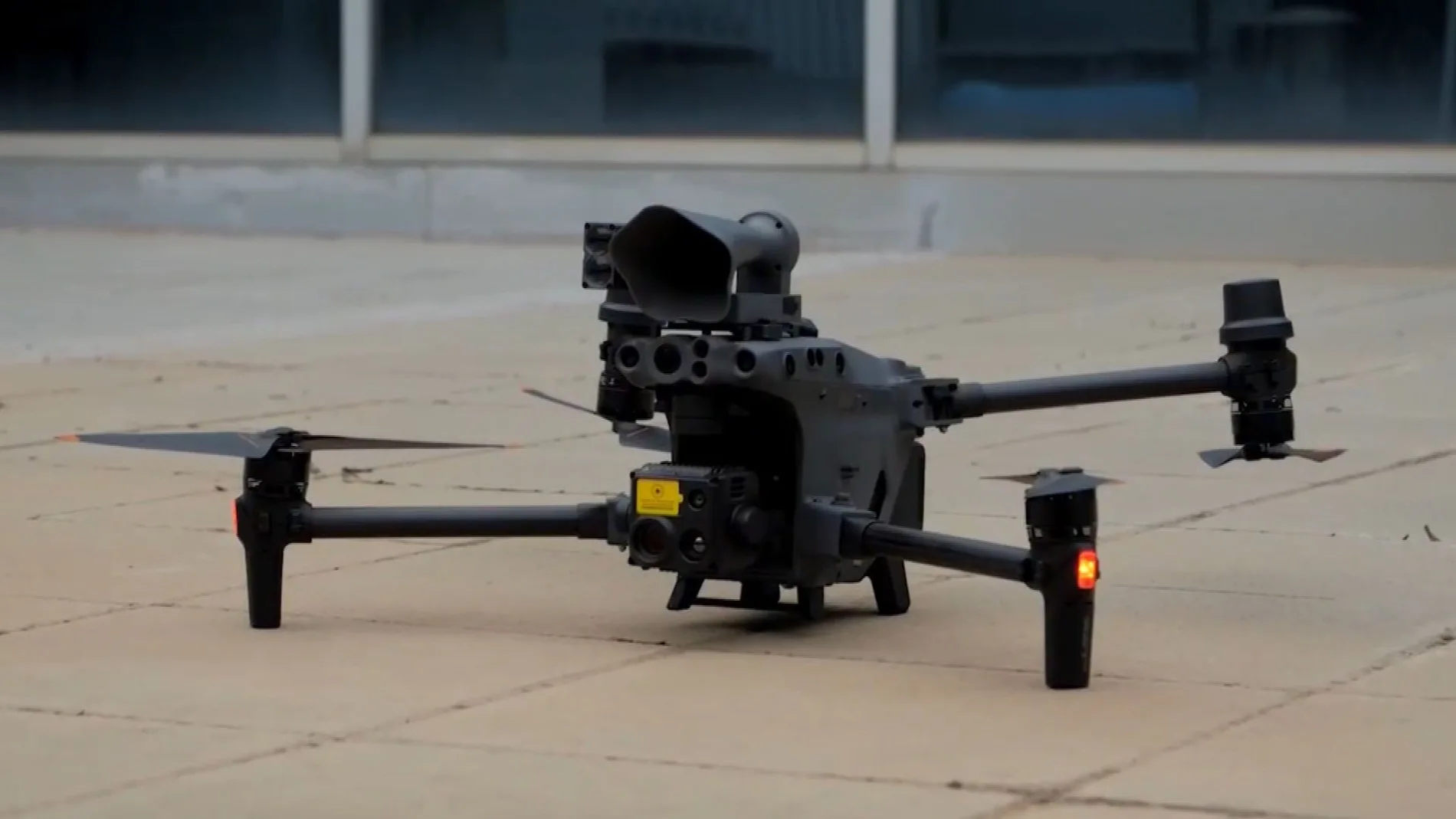 Uno de los drones utilizado por TMB en la prueba piloto de Barcelona