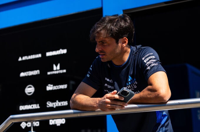 Carlos Sainz, durante el GP de la Emilia Romagna