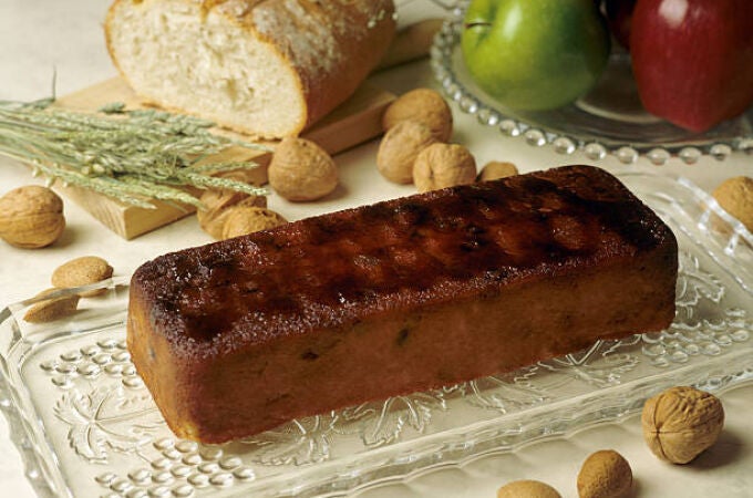 Imagen de archivo de un pudín de manzana 
