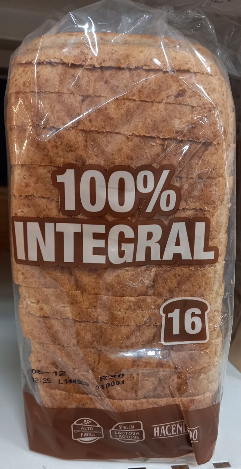 Pan de molde 100% integral