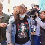 Entrada a los juzgados de León de la ‘reina de la burundanga’