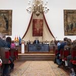 El rector de la Usal, Juan Manuel Corchado, presenta el informe anual de la institución al Claustro