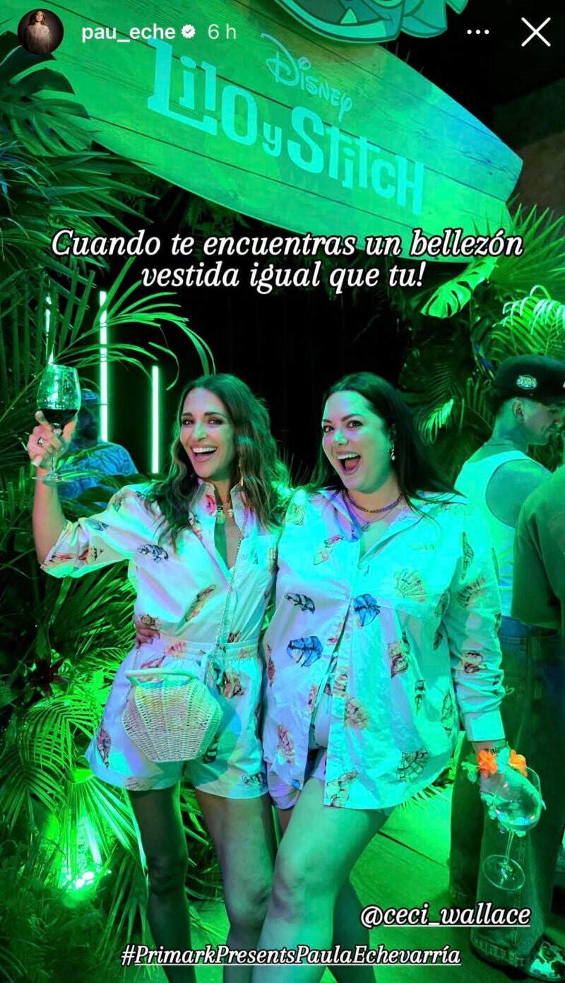 Paula Echevarría coincide en el look.