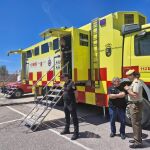 MURCIA.-Sucesos.- Emergencias participa en el simulacro de un incendio en un buque y un derrame de combustible en Cartagena