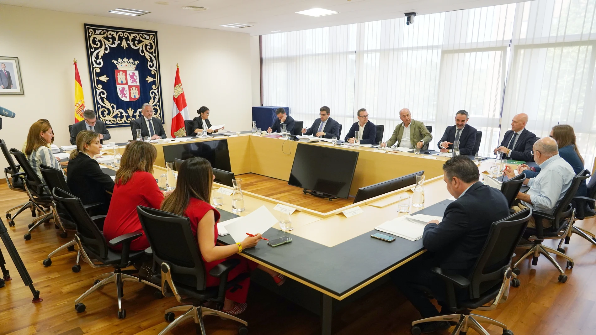 Carlos Pollán preside la Junta de Portavoces en las Cortes
