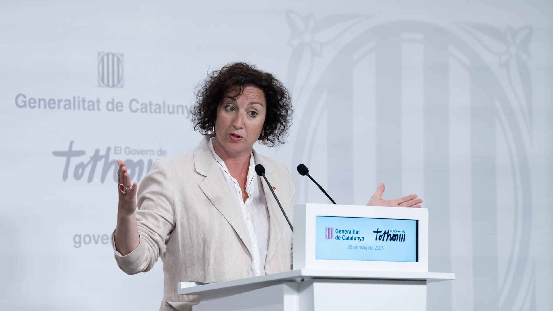 La consellera de Economía y Finanzas de la Generalitat, Alícia Romero. DAVID ZORRAKINO - EUROPA PRESS 22/05/2025