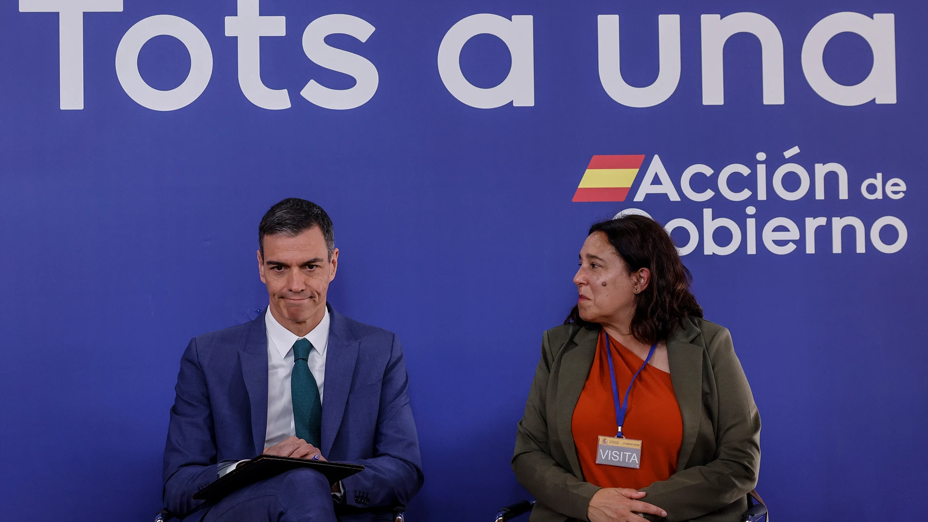 El presidente del Gobierno, Pedro Sánchez, durante una reunión con víctimas de la dana y asociaciones que las representan, en la Delegación del Gobierno en la Comunitat Valenciana, a 22 de mayo de 2025, en Valencia, Comunidad Valenciana (España). Este es su primer encuentro con los afectados después de que se viera con alcaldes de los municipios afectados por la riada en enero. 22 MAYO 2025 Rober Solsona / Europa Press 22/05/2025