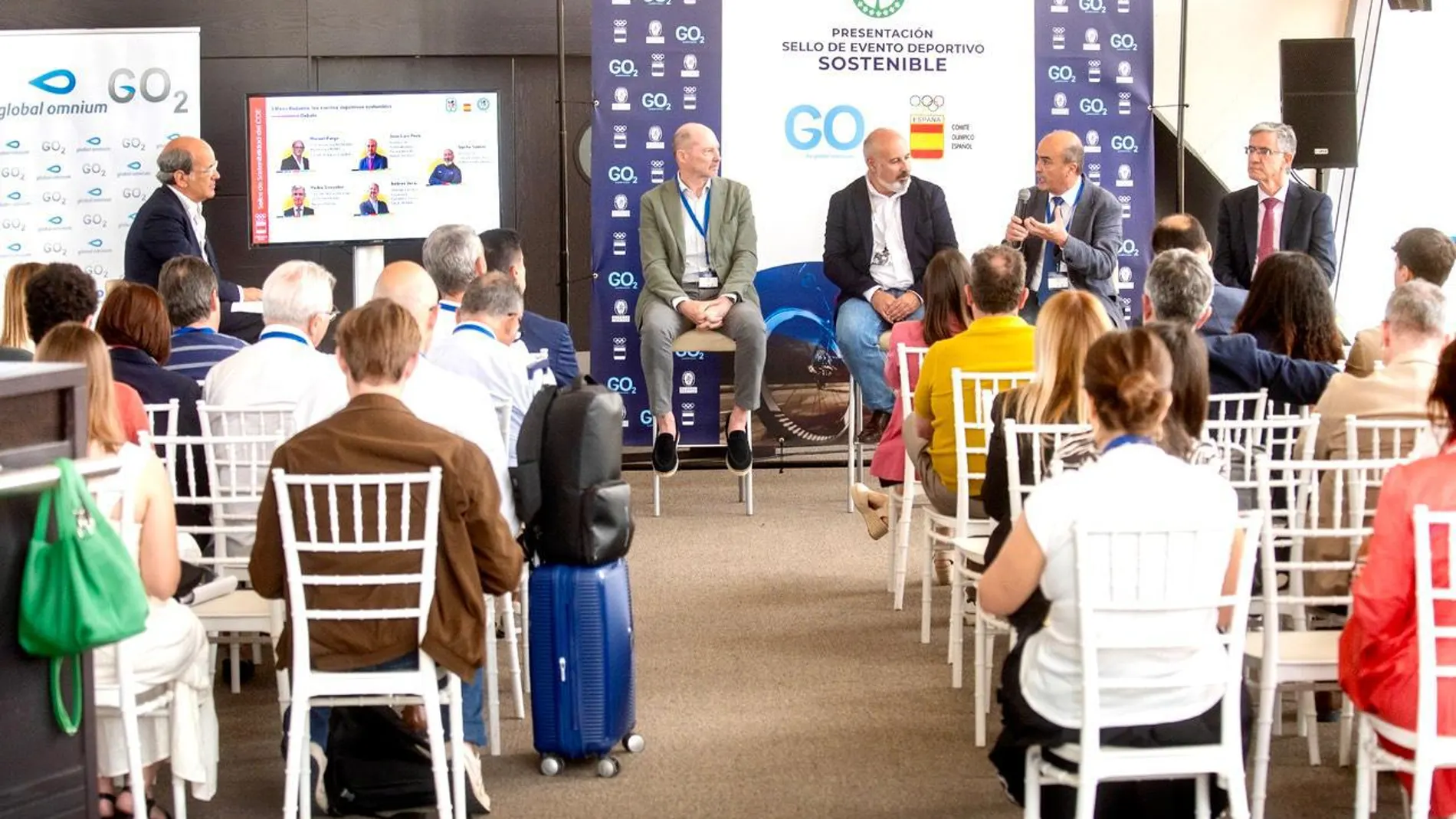 La presentación del sello de evento deportivo sostenible se ha presentado en el Oceanogràfic de Valencia