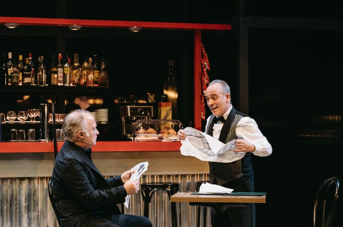 Luis Bermejo y Javier Gutiérrez en una escena del pase gráfico