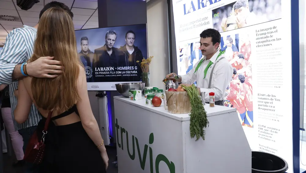 El evento de Hombres G, patrocinado por Truvía