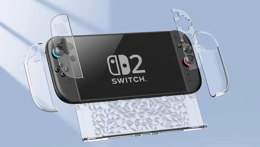 Esta carcasa transparente incluye un cristal templado para proteger la pantalla