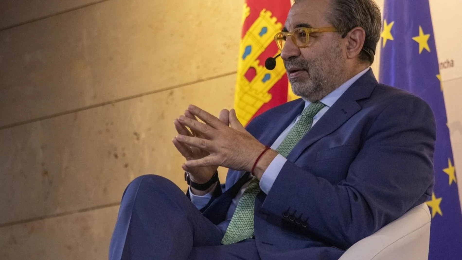 El consejero de Sanidad, Jesús Fernández Sanz