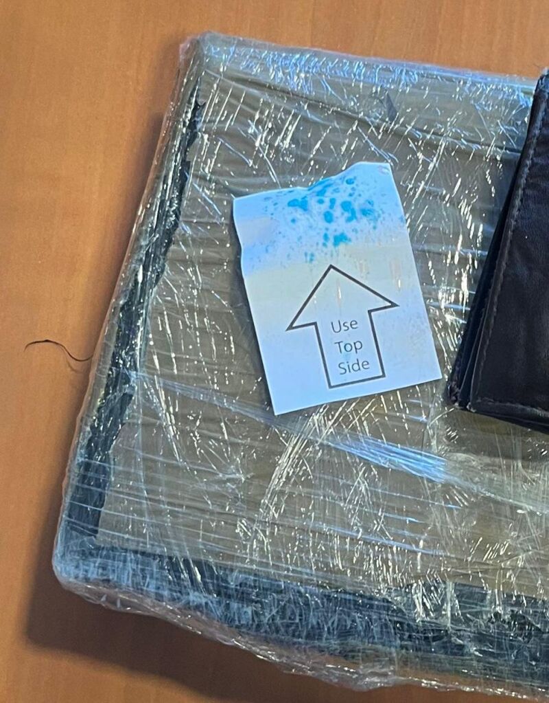 El paquete con cocaína que ocultaba en su coche el narco detenido en Madrid
