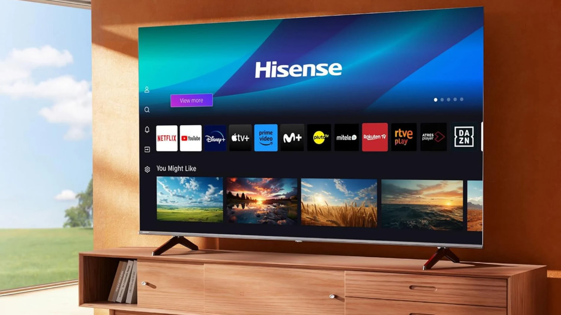 El panel del Hisense 50E6NT tiene tecnología Direct LED