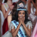 La jamaicana Tonni-Ann Singh durante su coronación como Miss Mundo 2019