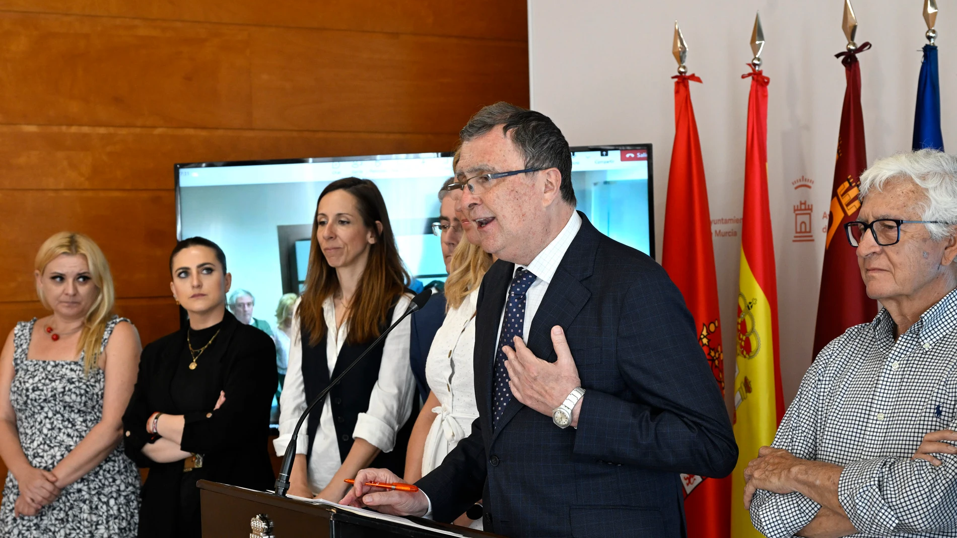 El alcalde de Murcia, José Ballesta