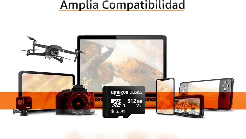 Esta tarjeta microSD es compatible con una amplia variedad de dispositivos