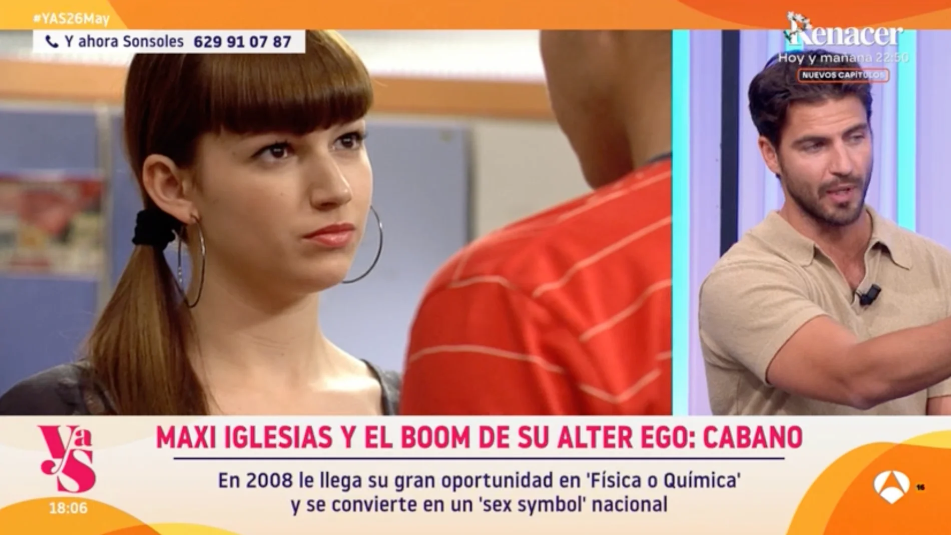 Captura de Maxi Iglesias en 'Y ahora Sonsoles'