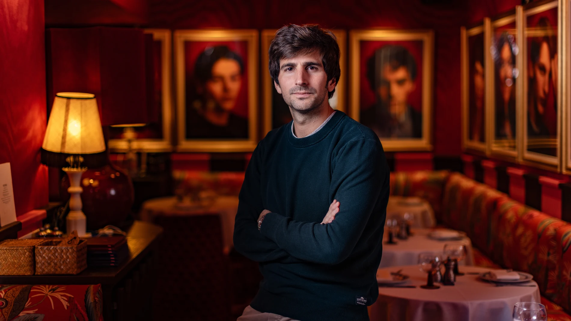 Marco Garí en el restaurante de la calle Velázquez antes del servicio