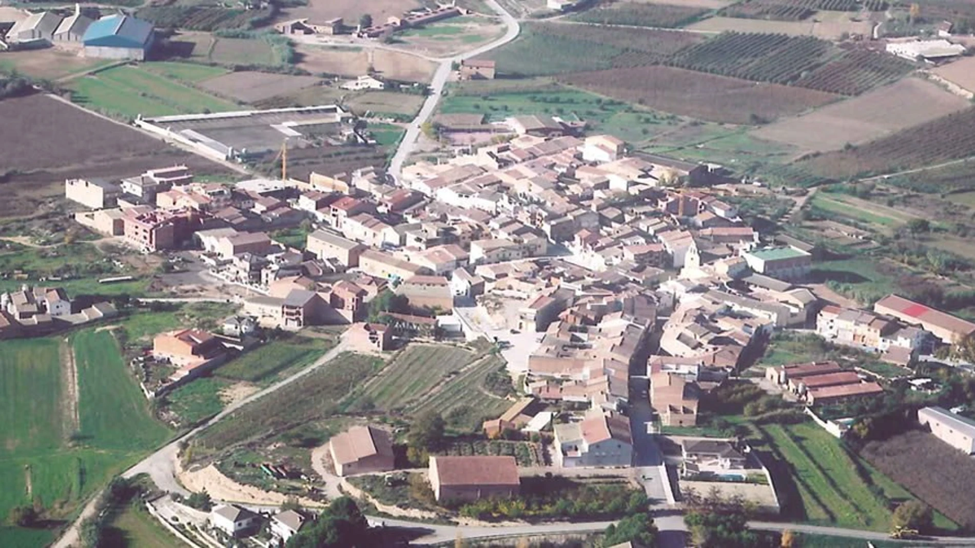 Vista panorámica del pueblo de Els Alamús, en Lleida