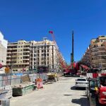 El tráfico rodado en el Paseo de las Delicias se reabrirá este viernes de forma parcial tras el avance de obras de L11