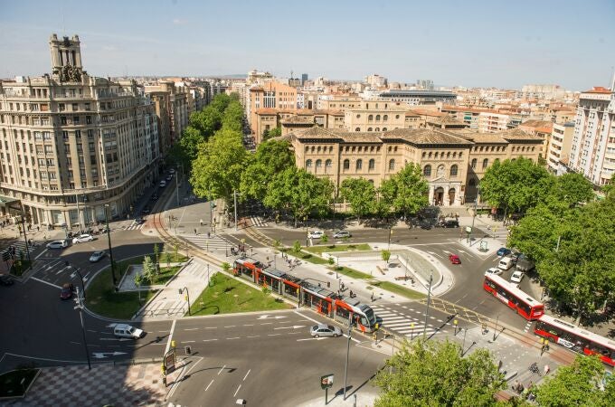 Vista de la ciudad de Zaragoza