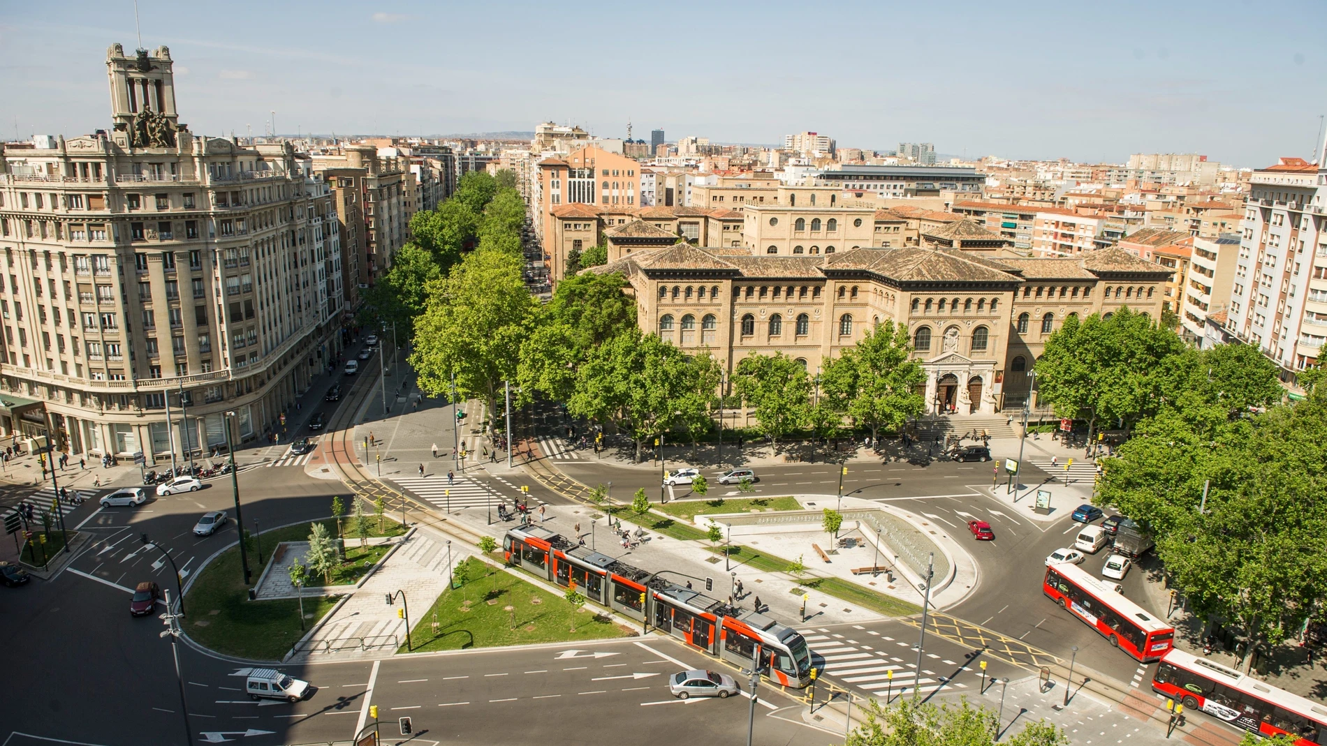 Vista de la ciudad de Zaragoza