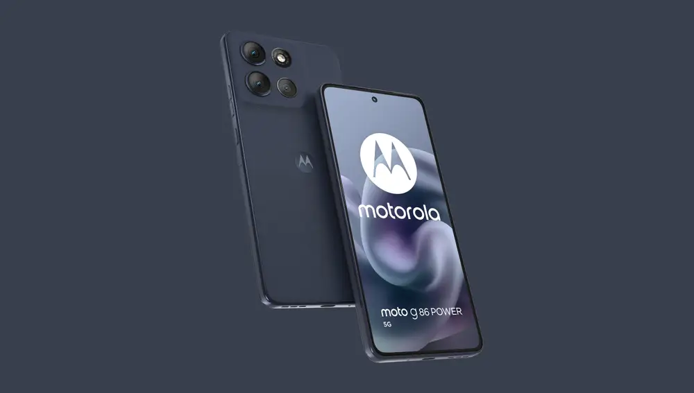 El nuevo motorola moto g86 power 5G en su tonalidad PANTONE Spellbound