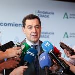 El presidente de la Junta de Andalucía, Juanma Moreno