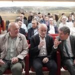 El alcalde de Valladolid, Jesús Julio Carnero, el presidente de la Cámara de Comercio, Víctor Caramanzana, inauguran el I Foro de Inversiones Ciudad de Valladolid, organizado en el marco del programa Valladolid Now