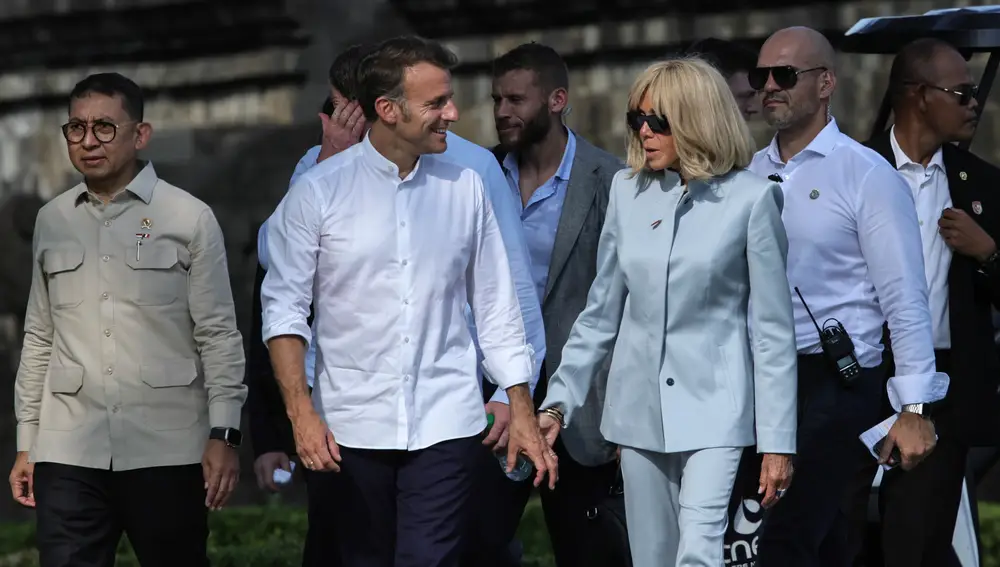 French President Emmanuel Macron visits Indonesia