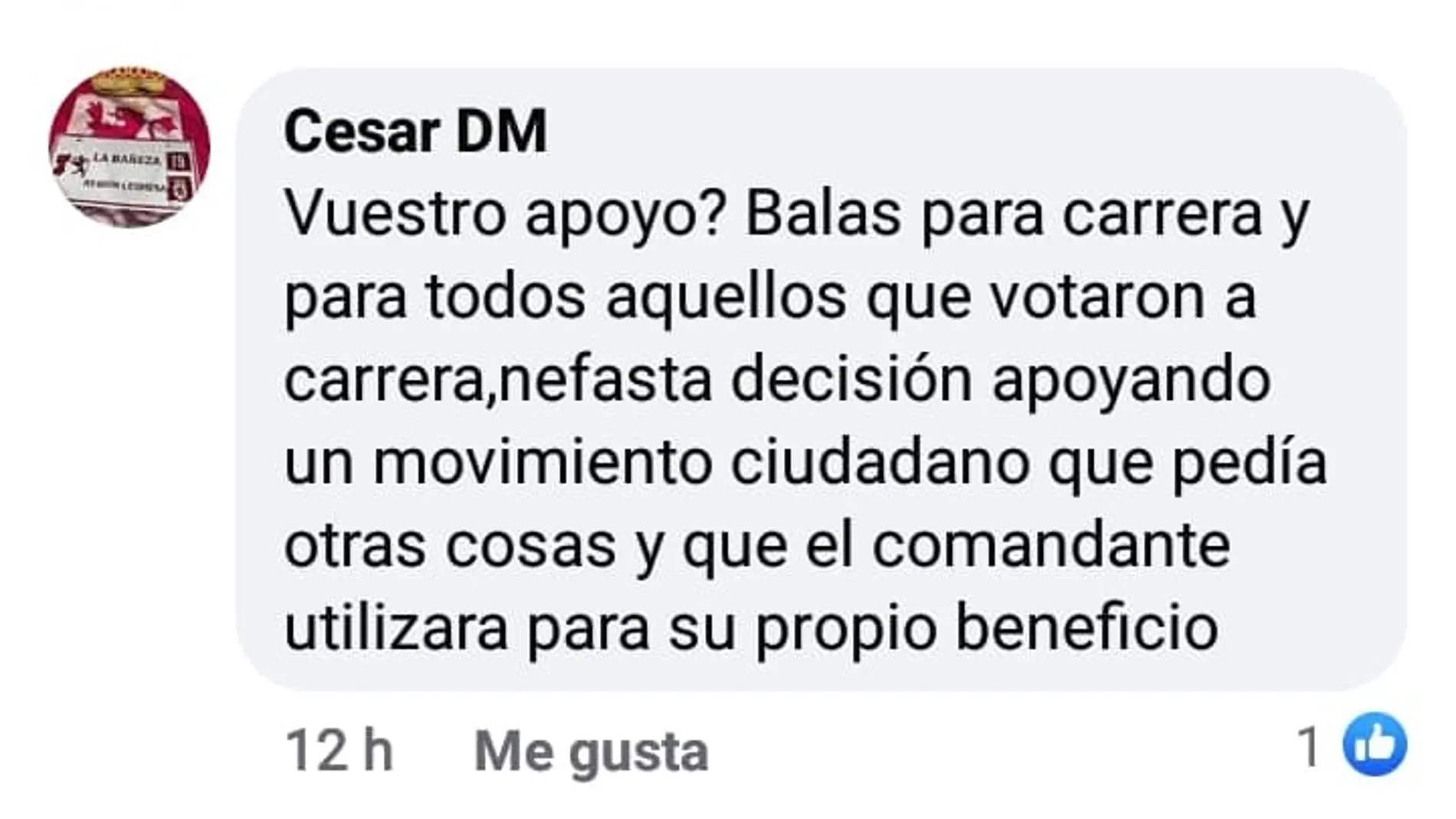 Tweet donde se recoge el texto denunciado por PP y Vox