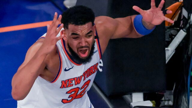 Karl Anthony Towns, en pleno quinto partido ante los Pacers