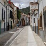 Calle Mayor de la localidad abulense de Bohoyo