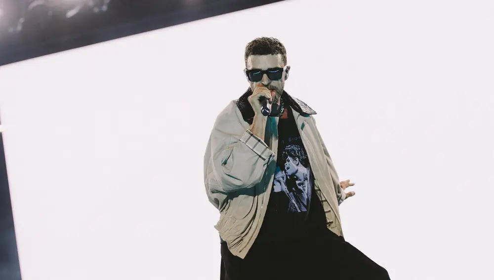 Justin Timberlake, el viernes en Sevilla durante el único concierto de su gira que va a realizar en España