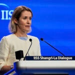 La alta representante de la UE, Kaja Kallas, interviene en la Conferencia de Seguridad de Singapur