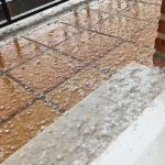 Granizada caída en Valladolid