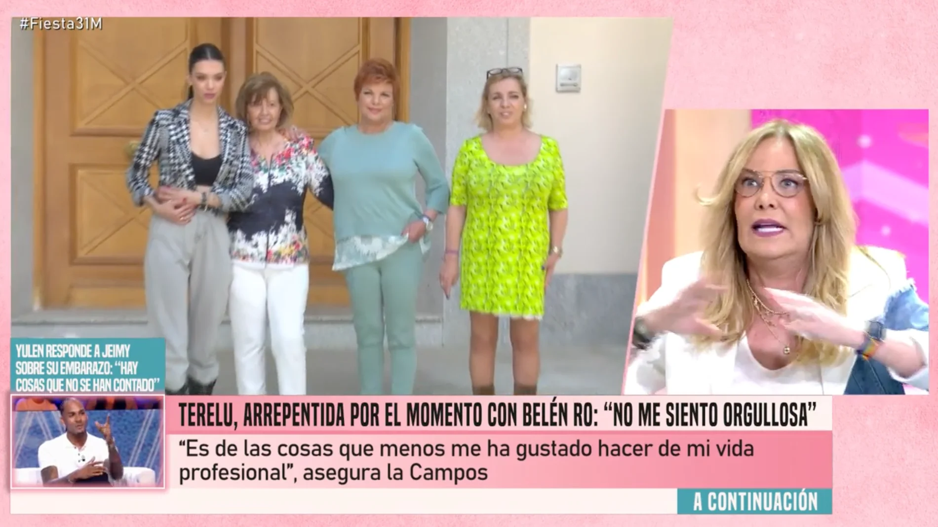 Captura de Belén Rodríguez en 'Fiesta'