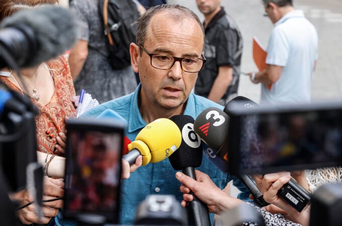 José Ángel Núñez, a su llegada a los juzgados
