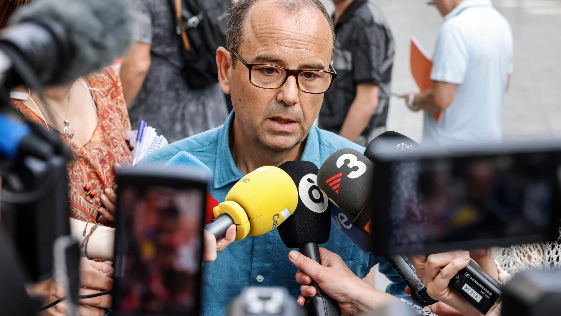 José Ángel Núñez, a su llegada a los juzgados