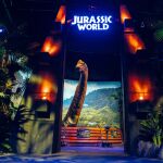 Caminar entre los dinosaurios de Parque Jurásico en Madrid