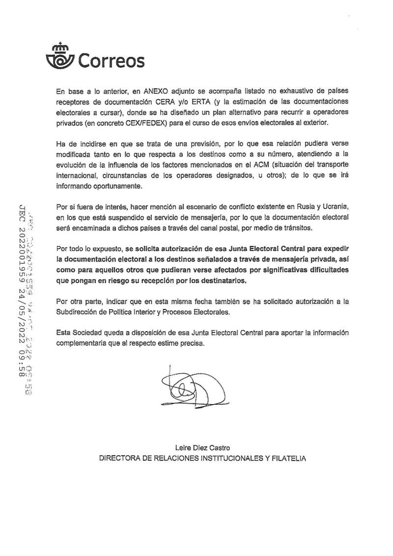 Firma del informe