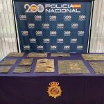 Placas sustraídas por el detenido en Soria