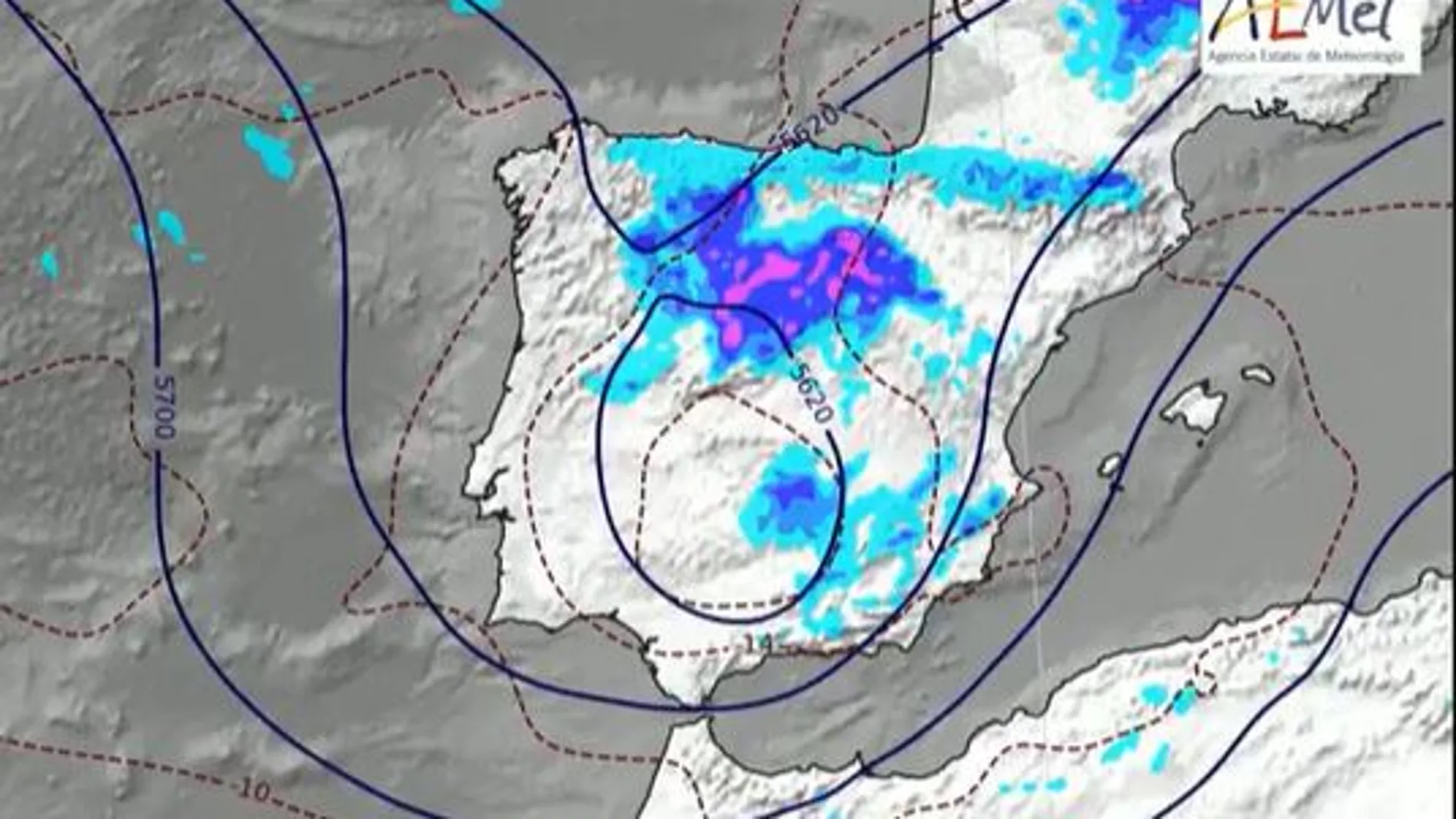 Inestabilidad en la Península, con tormentas, chubascos