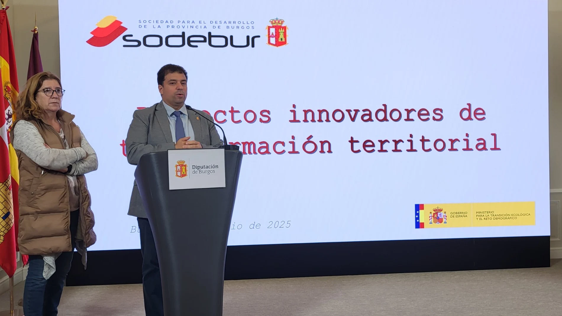Carlos Gallo y Susana Díez durante la presentación des esta iniciativa