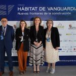  Enrique Cobreros, director de AEICE; Estíbaliz González de la Serna, presidenta de AECE; María Pardo, directora general de Vivienda, Arquitectura, Ordenación del Territorio y Urbanismo de la Junta de Castilla y León; y la científica Charo Heras, presidenta del Consejo Asesor de AEICE