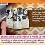 La emoción de Amparo Ferri, hija de Nino Bravo, al recordar a su padre: "Forma parte de nuestra vida"